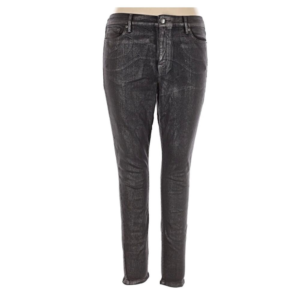 Lauren Ralph Lauren Skinny Jeans 16 Curvy Gray High Rise